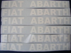 6x FIAT ABARTH Aufklebersatz 850-1000TC/R, Fiat 127/128/131