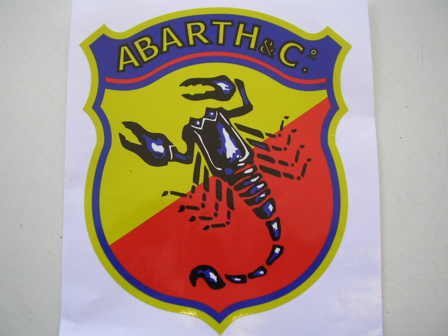 Abarth Wappen Aufkleber 17x20cm